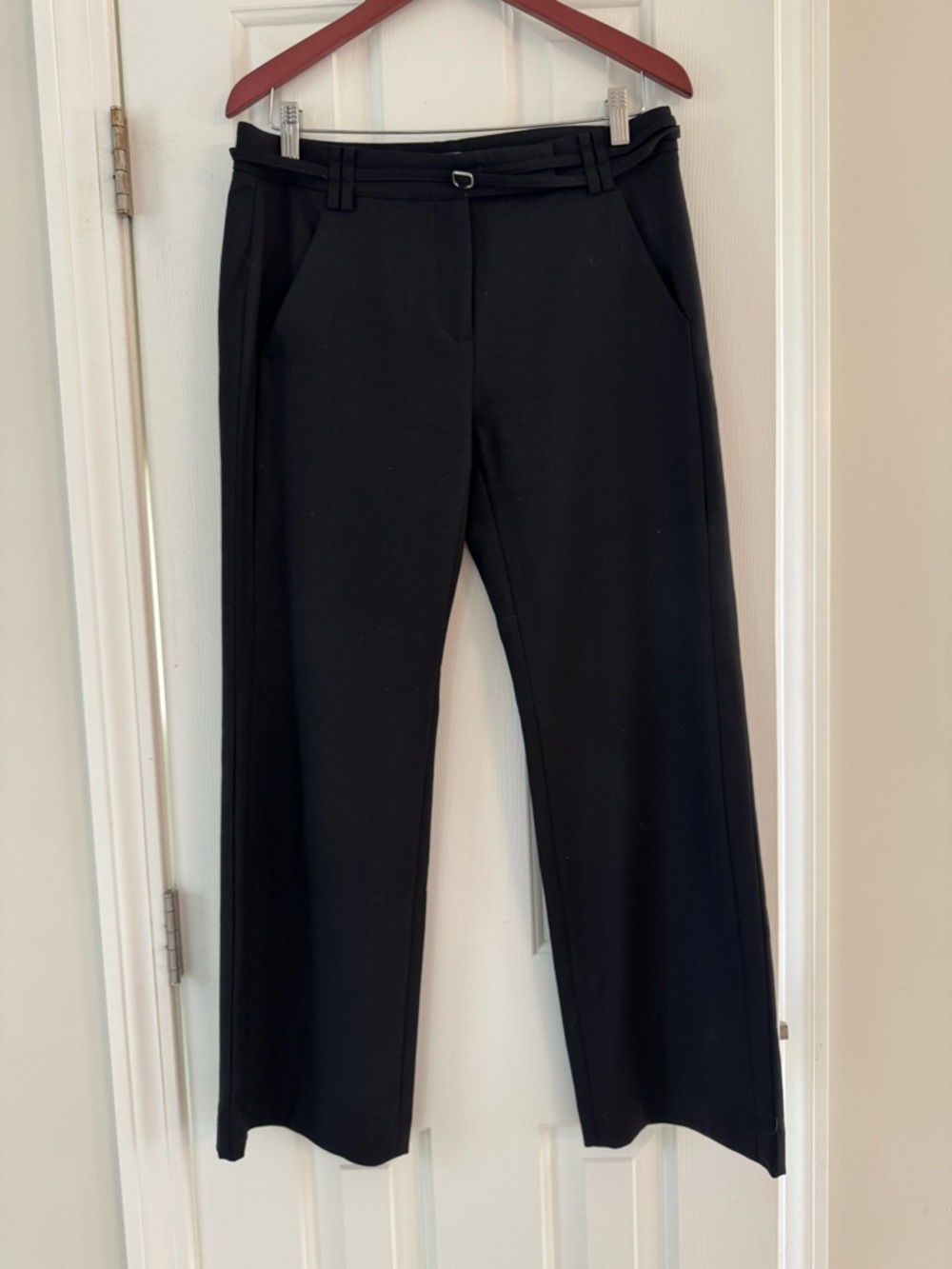 Banana Republic Black, Wool-Blend, Mid Rise Pants, 6P
